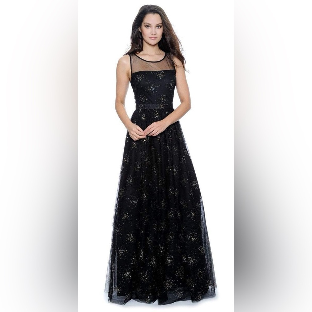 Illusion Evening A-line Dress 🖤